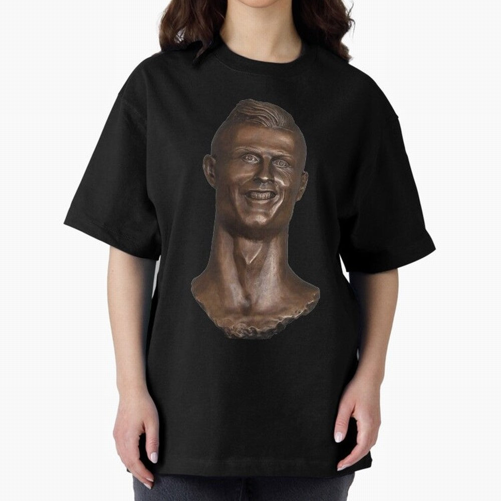 Cristiano Ronaldo Bust Scary Oversized T-Shirt Back the Journey through FIFA World Cup 2026 USA Canada Mexico Capturing Mbappe and Neymar, Portugal Energy, Tournament Hype, Historic Matchups, Family Viewing Parties and Global Sports Pride; Made for