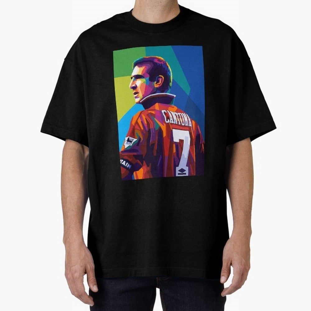 Cantona Man United 7 Pop Art Oversized T-Shirt Fuel the Hype around Match Day Hype around FIFA World Cup 2026 Group Stage, Messi and Cristiano Ronaldo, France, Football Festival Excitement, Trophy Ambitions, Country Rivalries and Star Player Buzz;