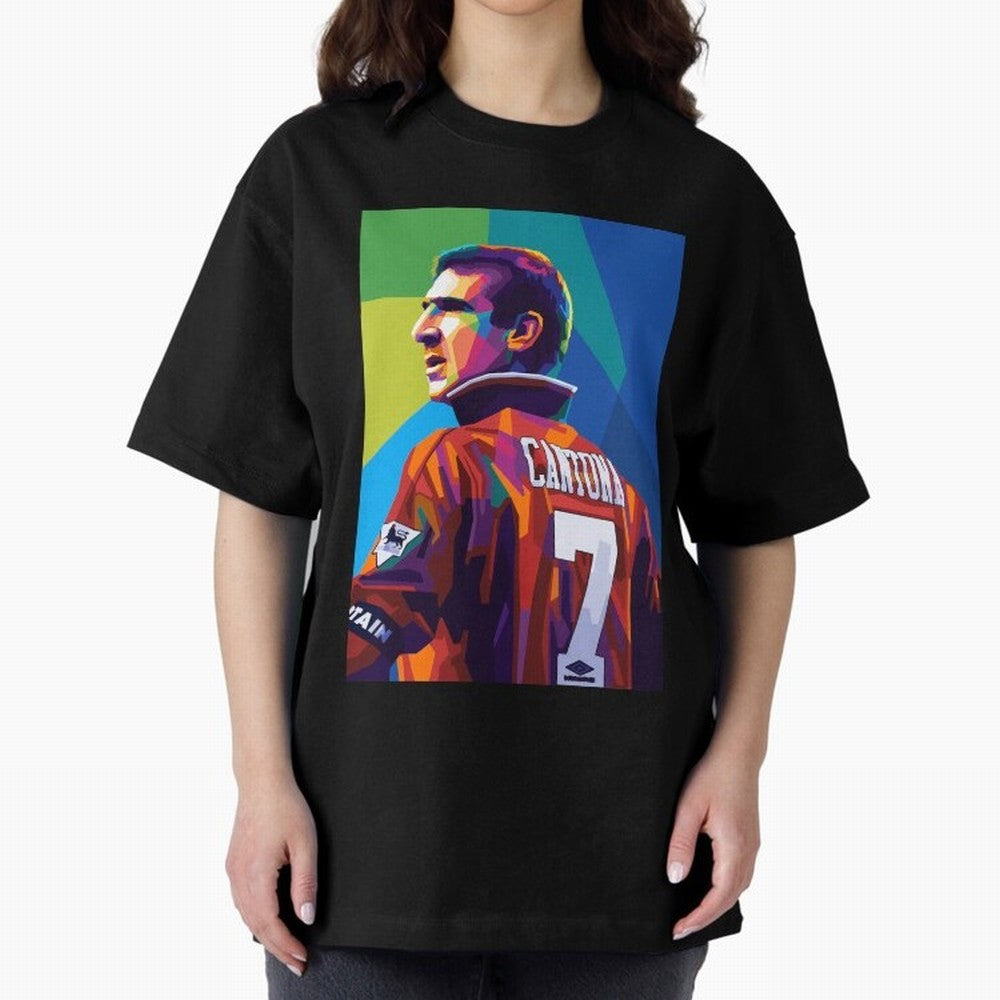 Cantona Man United 7 Pop Art Oversized T-Shirt Fuel the Hype around Match Day Hype around FIFA World Cup 2026 Group Stage, Messi and Cristiano Ronaldo, France, Football Festival Excitement, Trophy Ambitions, Country Rivalries and Star Player Buzz;