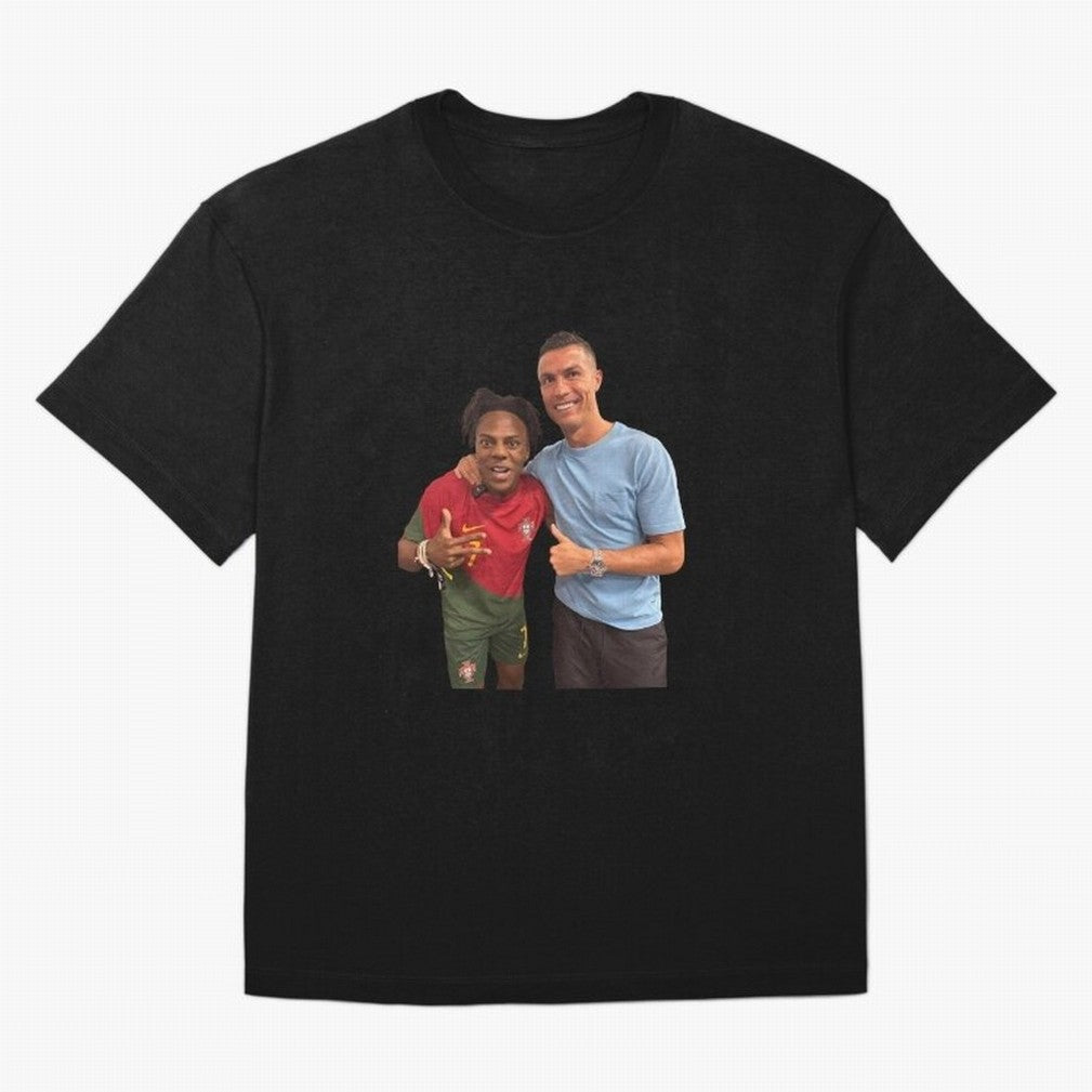 ISHOWSPEED MET RONALDO Oversized T-Shirt Celebrate Soccer Greatness during the FIFA World Cup 2026 Group Stage Journey through Messi, Neymar and Mbappe Highlights, Spain and Netherlands Pride, Global Supporter Spirit, Legendary Goals, National