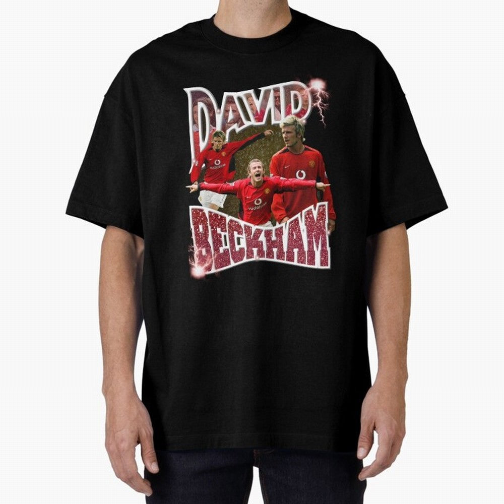 David Beckham Graphic Tee Oversized T-Shirt Bring International Match Energy to FIFA World Cup 2026 for Fans of Messi, CR7 and Mbappe and Spain, Bringing Stadium Memories, Football Loyalty, International Chants and Championship Tradition; Ideal for