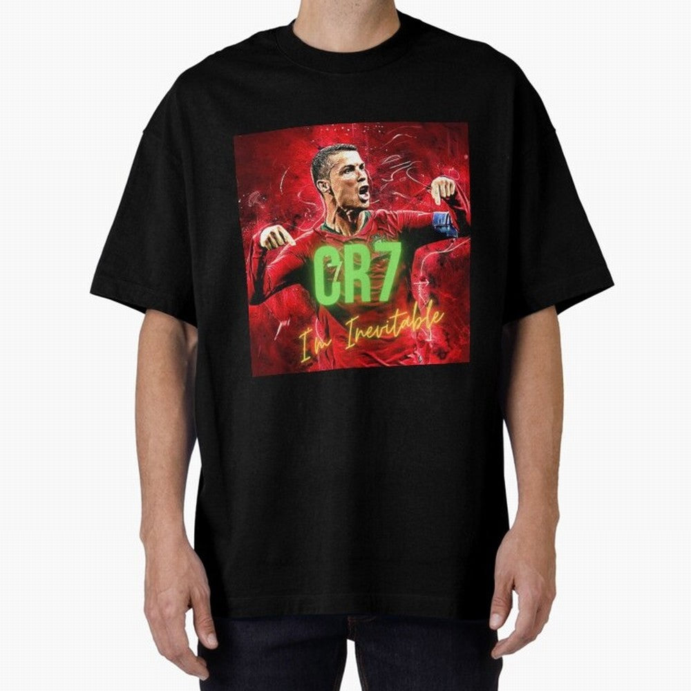 CR7 Oversized T-Shirt Relive Legendary Nights from FIFA World Cup 2026 Group Stage Inspired by Messi, Neymar and Mbappe, France and Portugal Energy, Match Day Excitement, Supporter Culture, Golden Goals and Global Football Passion; Ideal for