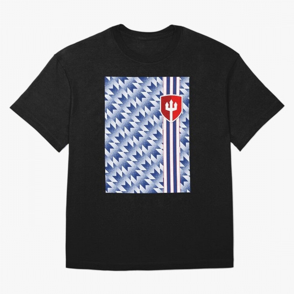 Manchester United 94 Away Jersey Pattern Oversized T-Shirt Enjoy FIFA World Cup 2026 Spirit, Connected to Brazil, Cristiano Ronaldo, Global Supporter Spirit, Legendary Goals, National Colors and Tournament Celebration; Ideal for Football Dads,