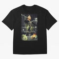 Ronaldo Illustration Oversized T-Shirt Celebrate the Road through Global Football Passion for FIFA World Cup 2026 Group Stage, Inspired by Messi and Cristiano Ronaldo, Brazil, Portugal and Argentina, Vintage Soccer Flavor, Modern Football Stars,