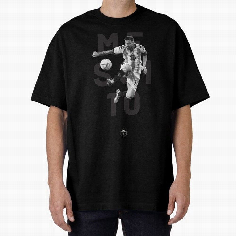 Lionel Messi Oversized T-Shirt Bring Home Global Football Passion for FIFA World Cup 2026 Group Stage, Built around Messi and Cristiano Ronaldo, Portugal, Football Festival Excitement, Trophy Ambitions, Country Rivalries and Star Player Buzz; Ideal