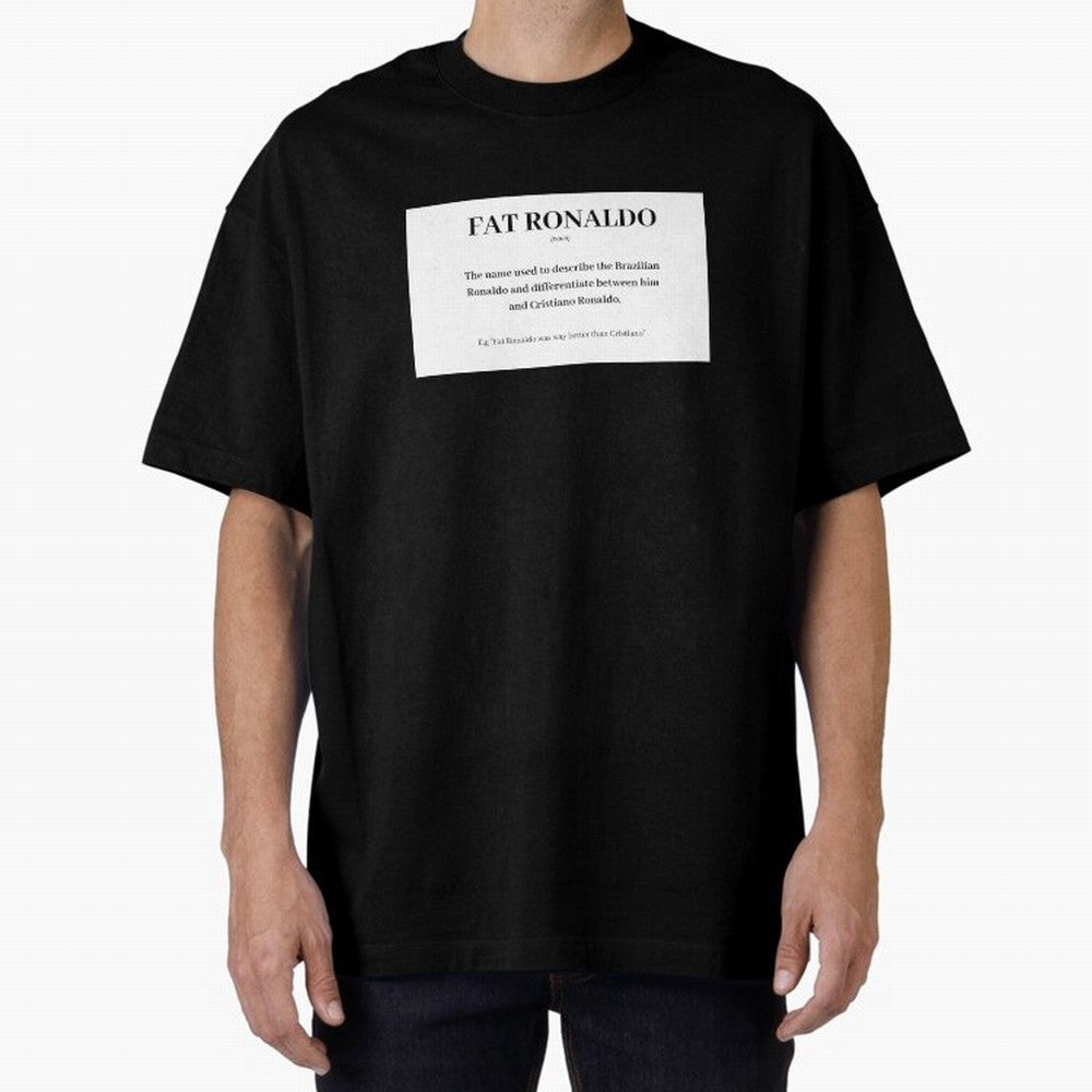 FAT RONALDO Oversized T-Shirt Embrace FIFA World Cup 2026 Group Stage Spirit, Highlighting France, Cristiano Ronaldo, Worldwide Fan Energy, Dramatic Goals, Stadium Lights and Championship Celebrations; Perfect for Supporters Who Want Bold Football