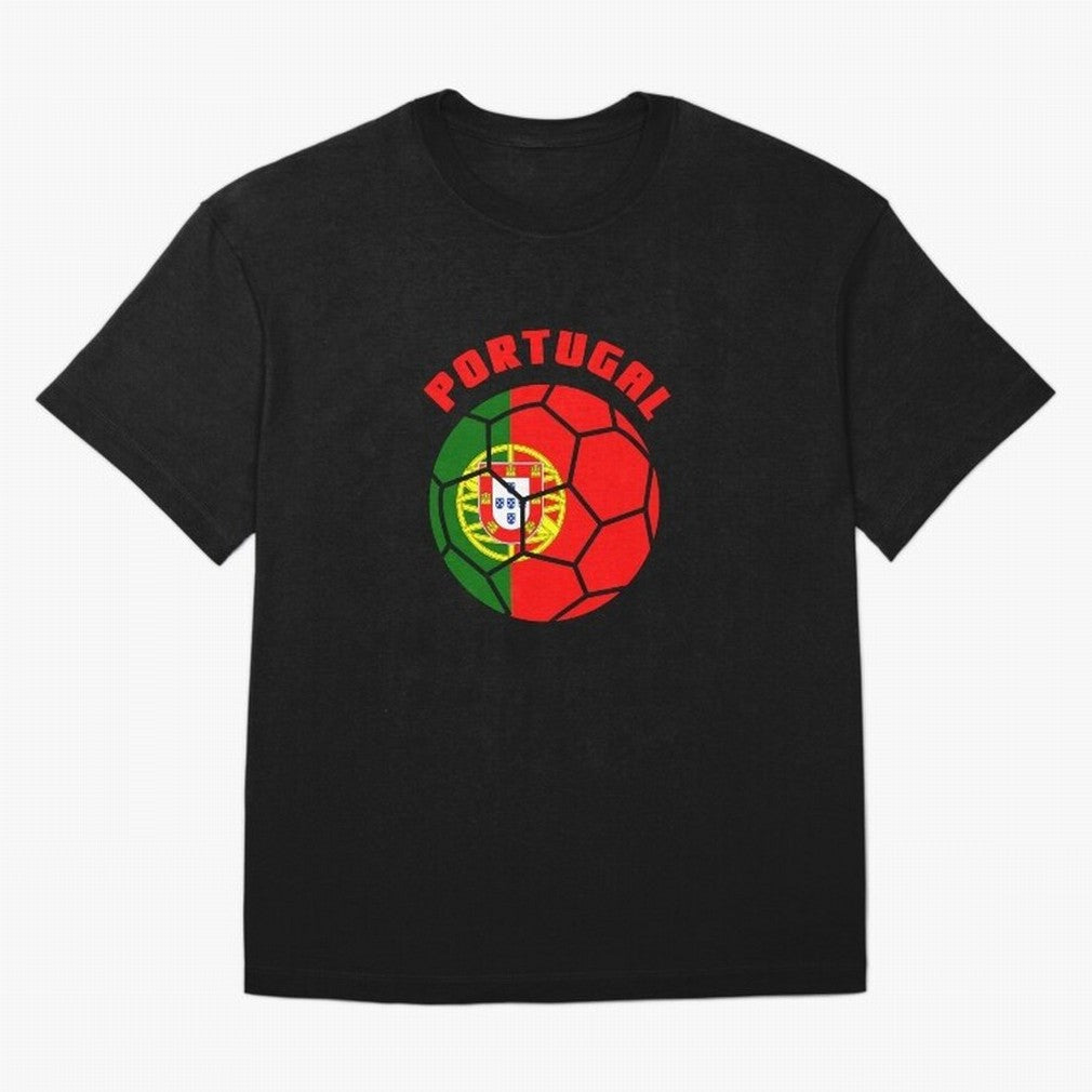 Portugal Football Soccer Ball Oversized T-Shirt Celebrate Classic Football Spirit in FIFA World Cup 2026 Group Stage for Fans of Messi, CR7 and Mbappe and Spain, Bringing Fan Favorite Moments, National Team Passion, Big Match Drama and Soccer