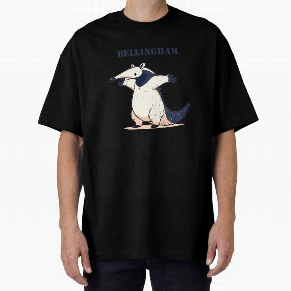 Celebration Bellingham Tamandua Oversized T-Shirt Keep Football History Alive during the FIFA World Cup 2026 Group Stage Journey through Messi, Neymar and Mbappe Highlights, Argentina, France and Brazil Pride, Championship Spirit, Famous Goals,