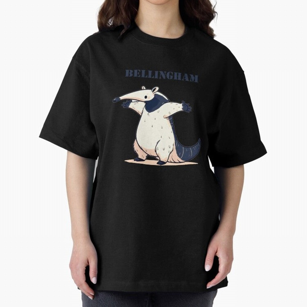 Celebration Bellingham Tamandua Oversized T-Shirt Keep Football History Alive during the FIFA World Cup 2026 Group Stage Journey through Messi, Neymar and Mbappe Highlights, Argentina, France and Brazil Pride, Championship Spirit, Famous Goals,