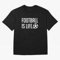 Football Is Life (Blue BG) Oversized T-Shirt Bring FIFA World Cup 2026 Group Stage for Fans of CR7 and Messi and Germany, Bringing Supporter Pride, Iconic Celebrations, Legendary Names and Global Match Day Energy; Perfect for Fans, Collectors,