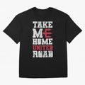 Take Me Home United Road Oversized T-Shirt Celebrate Classic Football Spirit in Global Football Passion for FIFA World Cup 2026 USA Canada Mexico, Featuring Messi and Cristiano Ronaldo, England, France and Netherlands, Football Festival Excitement,