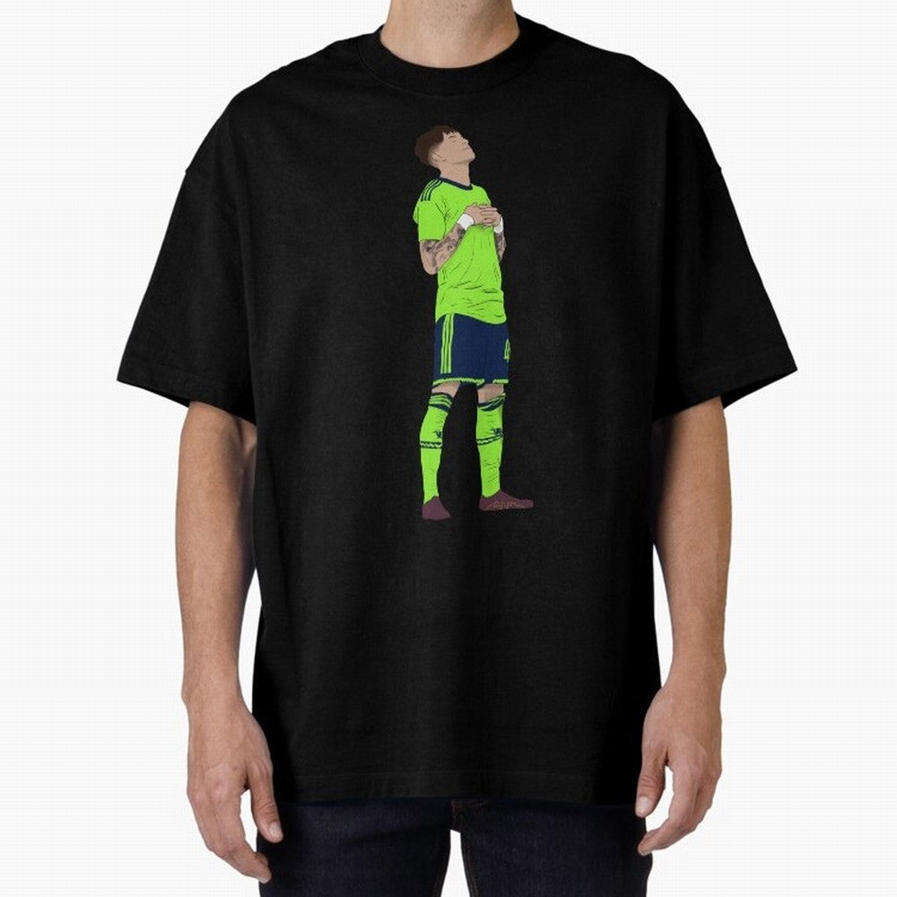 Alejandro Garnacho Ronaldo Peace Goal Celebration Oversized T-Shirt Step into FIFA World Cup 2026 Group Stage Filled with Mbappe and Neymar, Spain Energy, Classic Soccer Heritage, Championship Pressure, Fan Loyalty and International Pride; Great