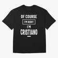 Cristiano Personalized Name Birthday Gift Oversized T-Shirt Celebrate Fan Culture around the FIFA World Cup 2026 USA Canada Mexico Journey through Neymar Highlights, England Pride, Match Day Excitement, Supporter Culture, Golden Goals and Global