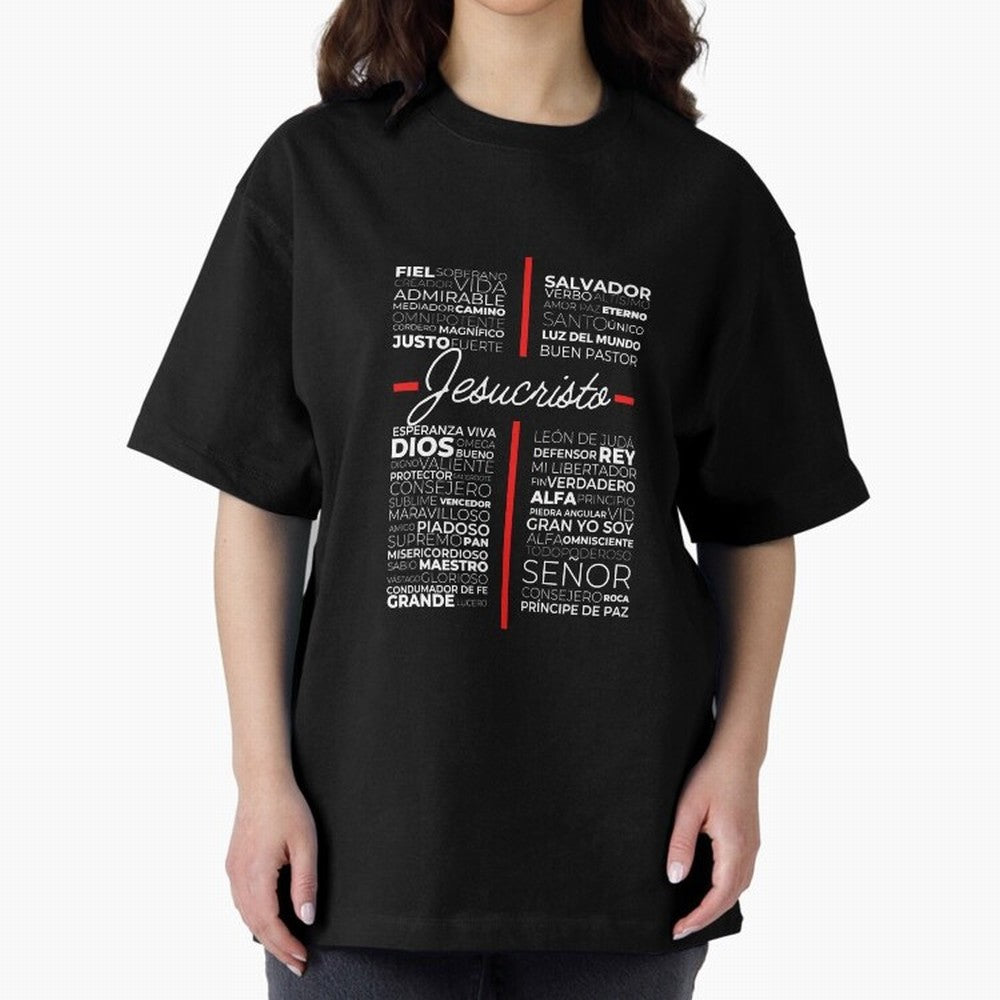Jesus Christian Cristiano Espanol Oversized T-Shirt Celebrate Football Dreams Across Global Football Passion for FIFA World Cup 2026 USA Canada Mexico, Driven by Cristiano Ronaldo, Haaland and CR7, England, France and Netherlands, Stadium Chants,
