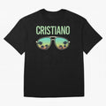 Cool Glasses Cristiano Oversized T-Shirt Capture Stadium Memories from the FIFA World Cup 2026 Group Stage Journey through Cristiano Ronaldo Highlights, France and Portugal Pride, Soccer Culture, Superstar Moments, National Team Dreams and