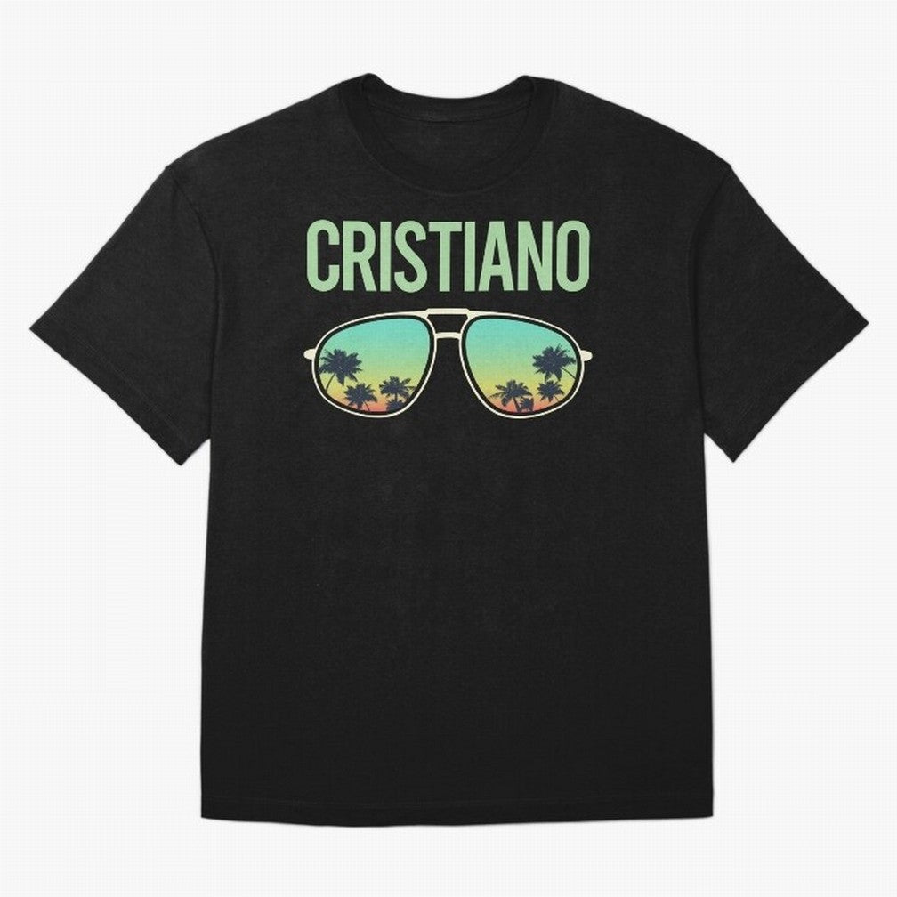 Cool Glasses Cristiano Oversized T-Shirt Capture Stadium Memories from the FIFA World Cup 2026 Group Stage Journey through Cristiano Ronaldo Highlights, France and Portugal Pride, Soccer Culture, Superstar Moments, National Team Dreams and