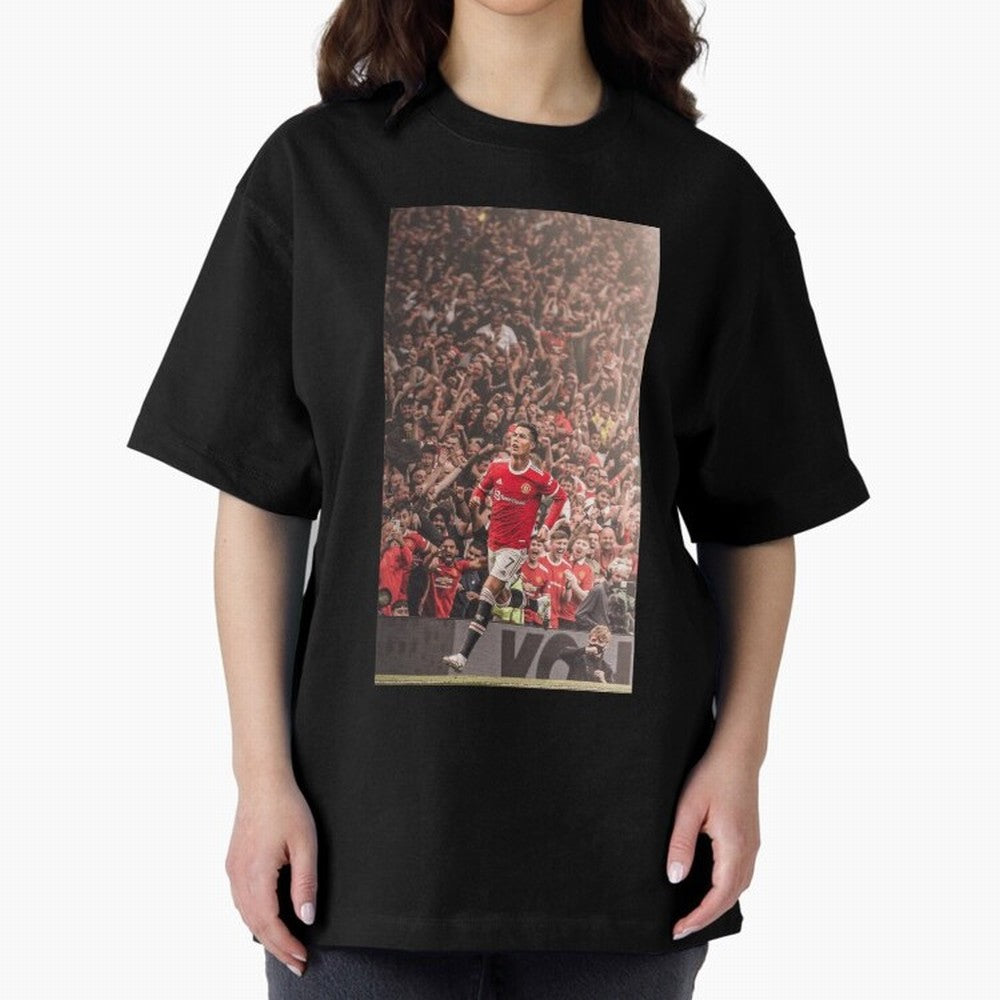 cristiano Oversized T-Shirt Join FIFA World Cup 2026 for Fans of Neymar, Haaland and Cristiano Ronaldo and Spain and Netherlands, Bringing Championship Spirit, Famous Goals, Roaring Crowds and International Football Unity; Perfect for Fans,