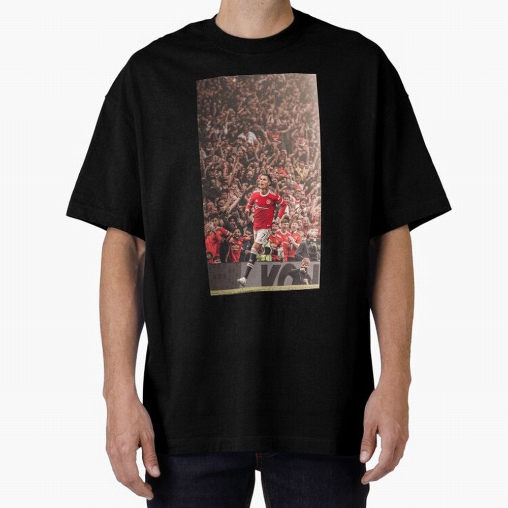 cristiano Oversized T-Shirt Join FIFA World Cup 2026 for Fans of Neymar, Haaland and Cristiano Ronaldo and Spain and Netherlands, Bringing Championship Spirit, Famous Goals, Roaring Crowds and International Football Unity; Perfect for Fans,