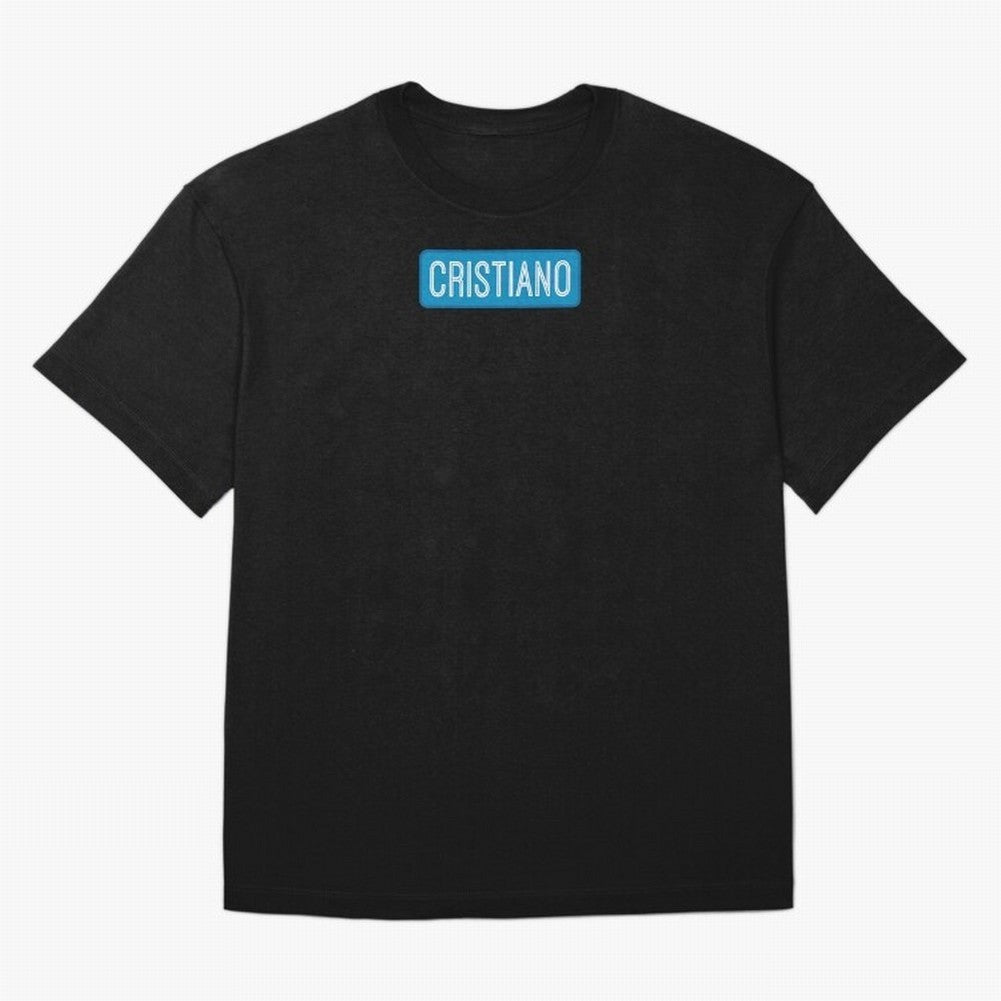 Cristiano Name Oversized T-Shirt Make Memories around FIFA World Cup 2026 Centered on Haaland, Spain Energy, Worldwide Fan Energy, Dramatic Goals, Stadium Lights and Championship Celebrations; Perfect for Supporters Who Want Bold Football Energy,