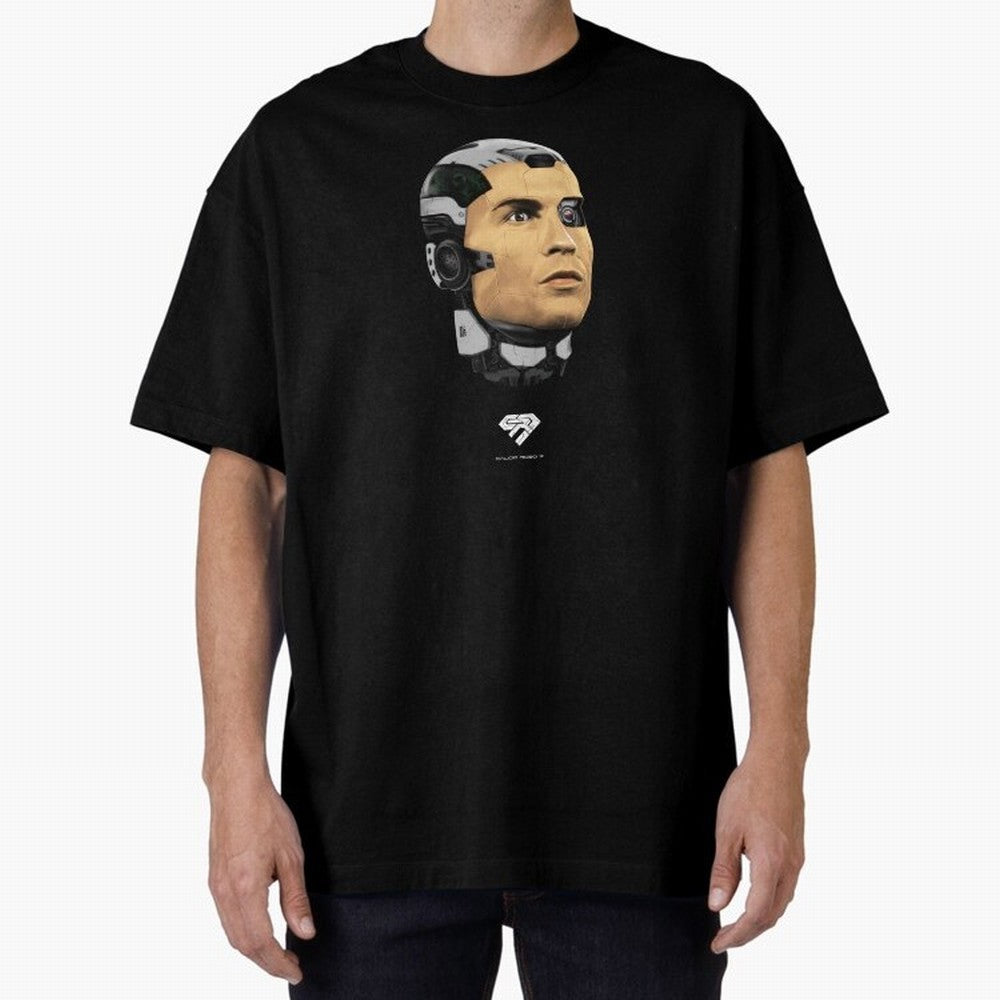 Calcio Robo 7 Oversized T-Shirt Bring Global Tournament Vibes to FIFA World Cup 2026 Group Stage Highlighting Cristiano Ronaldo, Portugal, Spain and Germany Energy, Football Passion, Legendary Performances, Festival Vibes and Supporter Community;