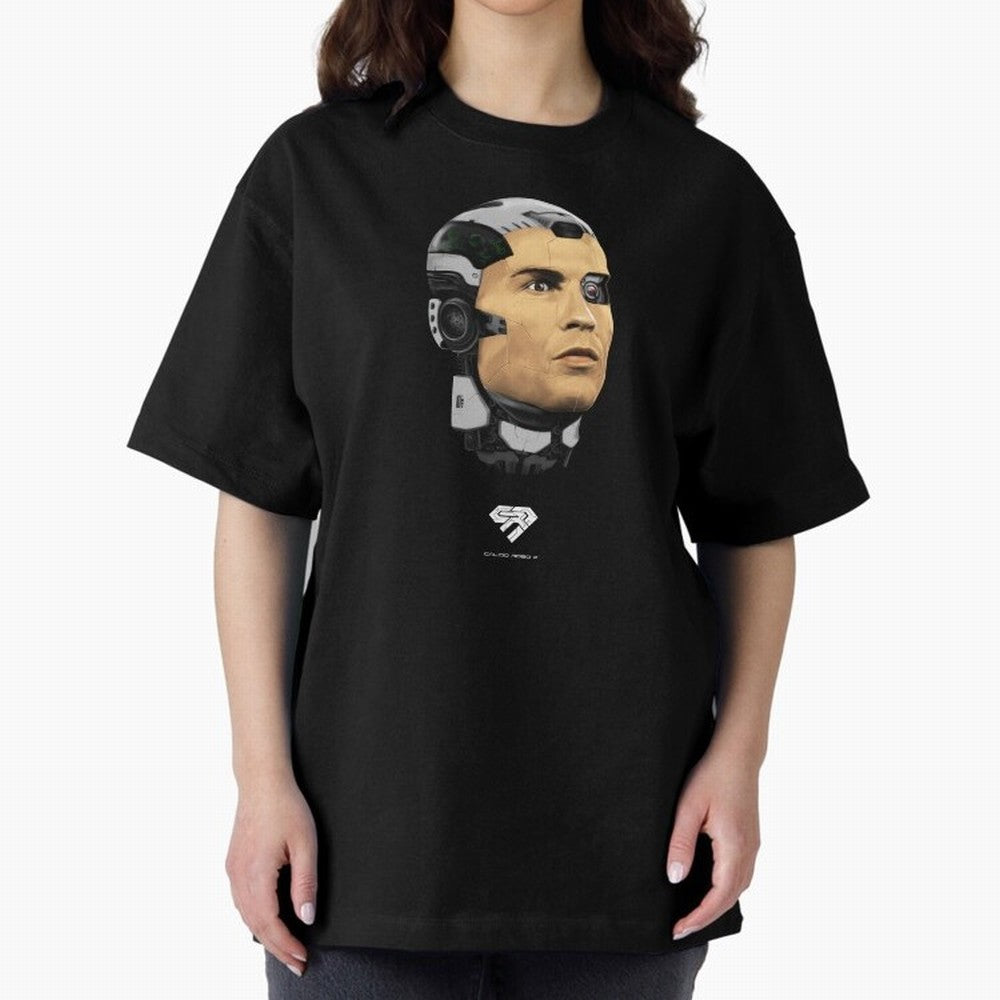 Calcio Robo 7 Oversized T-Shirt Bring Global Tournament Vibes to FIFA World Cup 2026 Group Stage Highlighting Cristiano Ronaldo, Portugal, Spain and Germany Energy, Football Passion, Legendary Performances, Festival Vibes and Supporter Community;