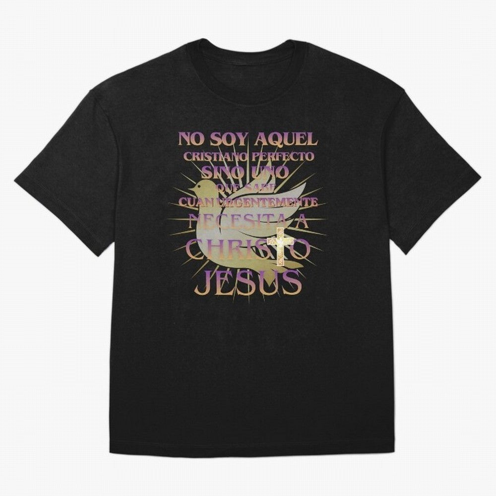 No soy aquel cristiano perfecto - Spanish Faith Quote Oversized T-Shirt Show Support during FIFA World Cup 2026 Group Stage for Fans of Cristiano Ronaldo, Haaland and CR7 and Germany, Bringing Match Day Excitement, Supporter Culture, Golden Goals