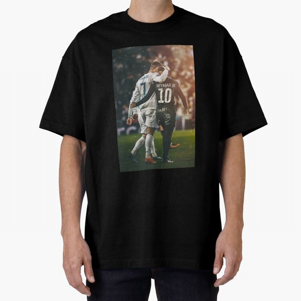 Neymar and Ronaldo Oversized T-Shirt Show Your Love for the FIFA World Cup 2026 USA Canada Mexico Journey through Messi and Cristiano Ronaldo Highlights, England, France and Netherlands Pride, Tournament Hype, Historic Matchups, Family Viewing