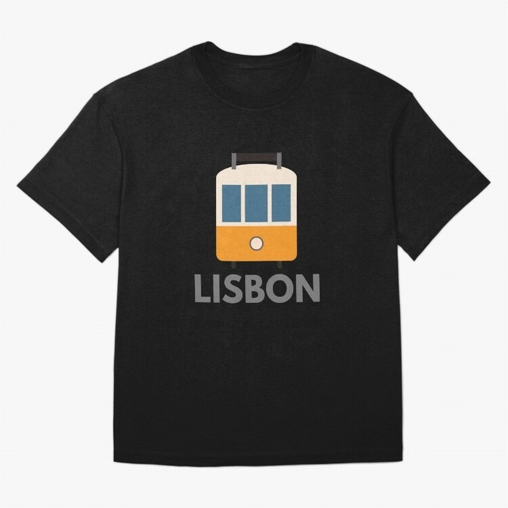 Lisboa Tram (Lisbon city, Portugal) Oversized T-Shirt Share FIFA World Cup 2026 Spirit, Capturing Portugal, Haaland and Mbappe, Goal Celebration Energy, Supporter Heritage, Football Icons and Worldwide Tournament Joy; Created for Match Day Parties,