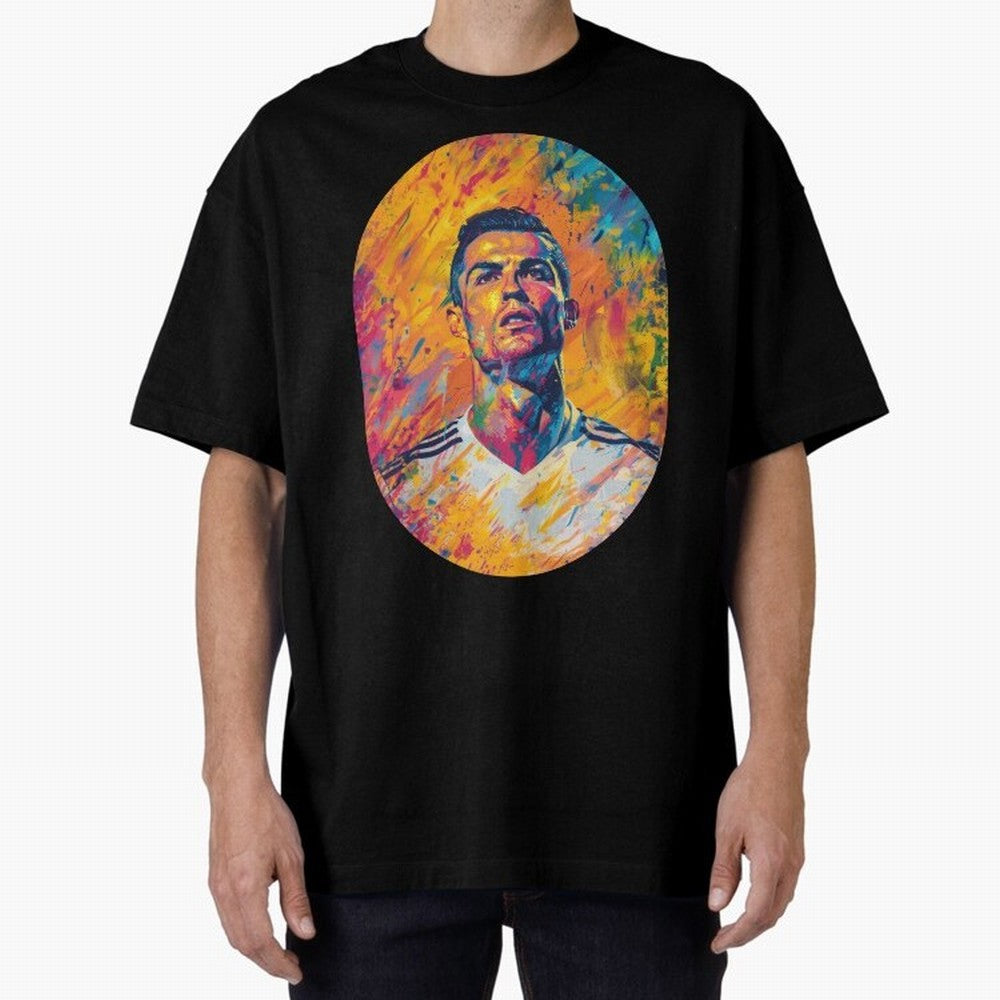 Cristiano Oversized T-Shirt Create FIFA World Cup 2026 Group Stage Driven by Neymar, France Energy, Match Day Excitement, Supporter Culture, Golden Goals and Global Football Passion; Great for Supporters Who Love Legendary Players, National Teams,