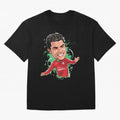 Cristiano Oversized T-Shirt Wear the Spirit of FIFA World Cup 2026 Spirit, Highlighting England and Germany, CR7, Supporter Pride, Iconic Celebrations, Legendary Names and Global Match Day Energy; Ideal for Football Dads, Football Moms, Friends,