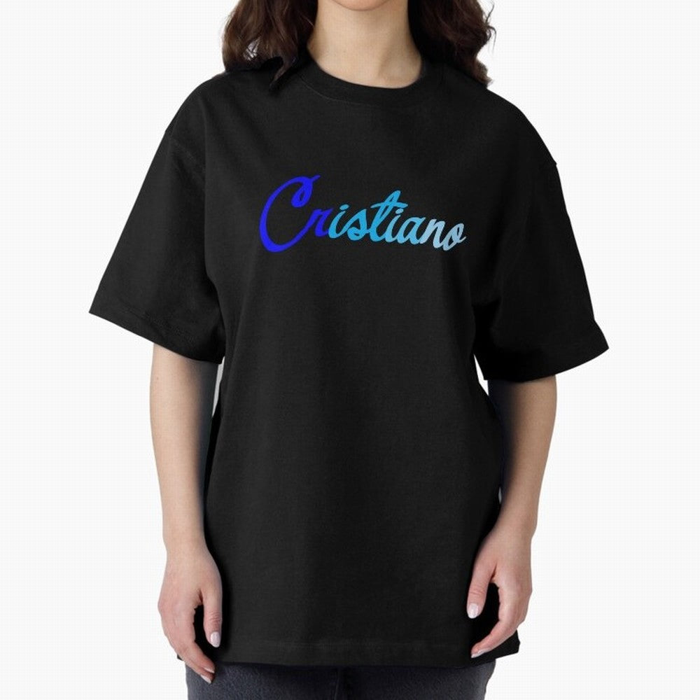 Cristiano Oversized T-Shirt Feel the Trophy Chase of FIFA World Cup 2026 Group Stage for Fans of Haaland and Mbappe and Brazil, Bringing Stadium Memories, Football Loyalty, International Chants and Championship Tradition; Made for Die Hard