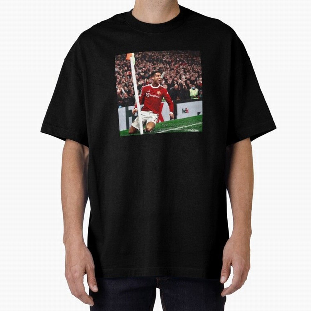 Cristiano Oversized T-Shirt Make Memories around FIFA World Cup 2026 USA Canada Mexico Spirit, Driven by Portugal, Spain and Germany, Mbappe and Neymar, Championship Spirit, Famous Goals, Roaring Crowds and International Football Unity; Perfect for