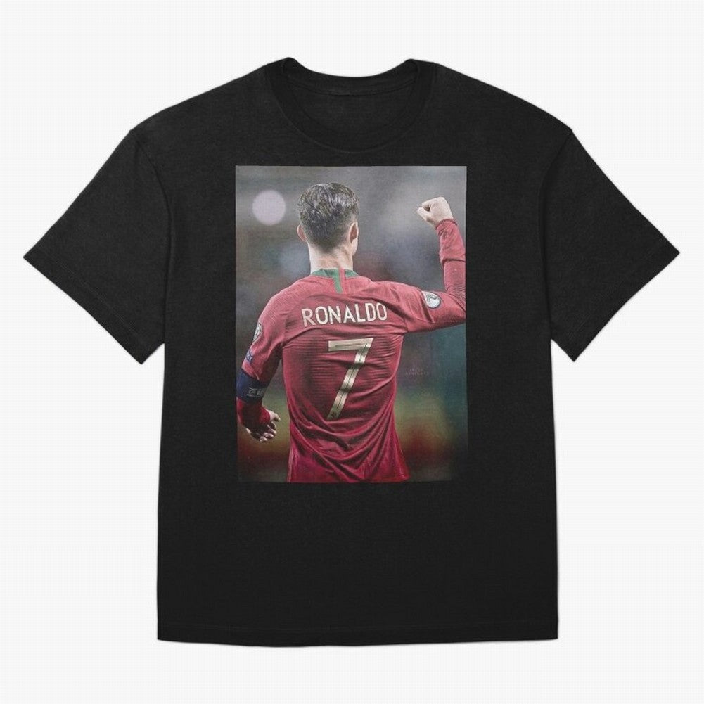 Cristiano Ronaldo CR7 Oversized T-Shirt Show Your Stadium Side during Match Day Hype around FIFA World Cup 2026, Messi and Cristiano Ronaldo, Argentina and Brazil, Stadium Memories, Football Loyalty, International Chants and Championship Tradition;
