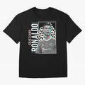 Cristiano Ronaldo Glith Effect Oversized T-Shirt Join Supporters Worldwide for the FIFA World Cup 2026 Journey through CR7 Highlights, England and Germany Pride, Global Supporter Spirit, Legendary Goals, National Colors and Tournament Celebration;
