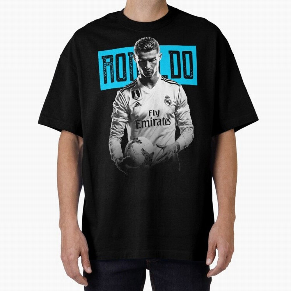 Cristiano Ronaldo The Best Oversized T-Shirt Celebrate Football Heritage in Global Football Passion for FIFA World Cup 2026 USA Canada Mexico, with Cristiano Ronaldo, Haaland and CR7, Spain, Worldwide Fan Energy, Dramatic Goals, Stadium Lights and
