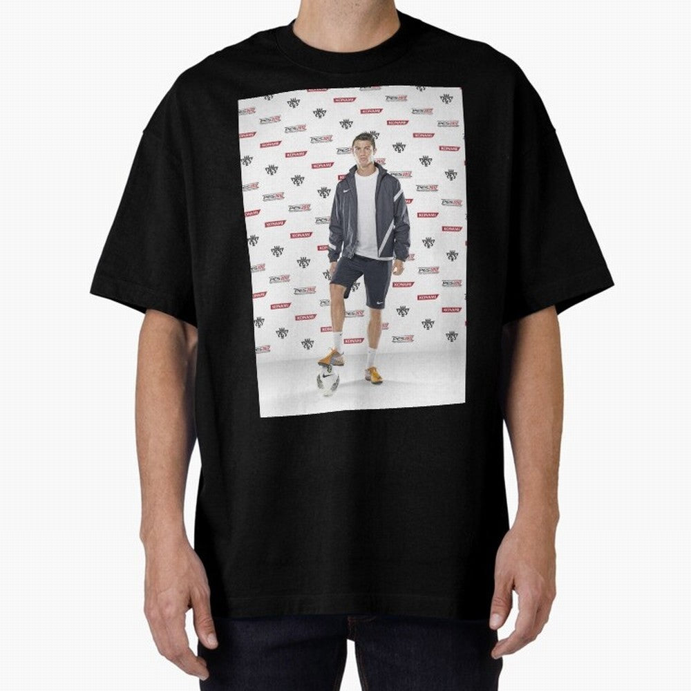 sport cristiano ronaldo football Oversized T-Shirt Support Iconic Players in FIFA World Cup 2026 Spirit, Highlighting Netherlands, Neymar, Tournament Hype, Historic Matchups, Family Viewing Parties and Global Sports Pride; Built for Supporters