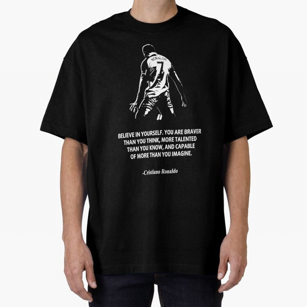Cristiano Ronaldo Quotes Oversized T-Shirt Bring International Match Energy to the FIFA World Cup 2026 USA Canada Mexico Journey through Messi Highlights, Brazil Pride, Soccer Culture, Superstar Moments, National Team Dreams and Competitive Fire;