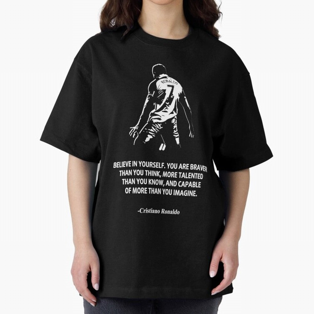 Cristiano Ronaldo Quotes Oversized T-Shirt Bring International Match Energy to the FIFA World Cup 2026 USA Canada Mexico Journey through Messi Highlights, Brazil Pride, Soccer Culture, Superstar Moments, National Team Dreams and Competitive Fire;