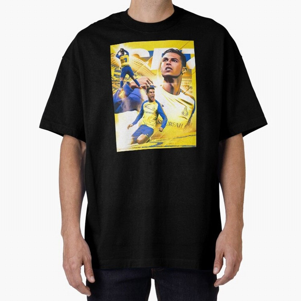legend footballer yellow Oversized T-Shirt Bring Trophy Dreams to Global Football Passion for FIFA World Cup 2026 USA Canada Mexico, Filled with Mbappe and Neymar, Portugal, Stadium Memories, Football Loyalty, International Chants and Championship