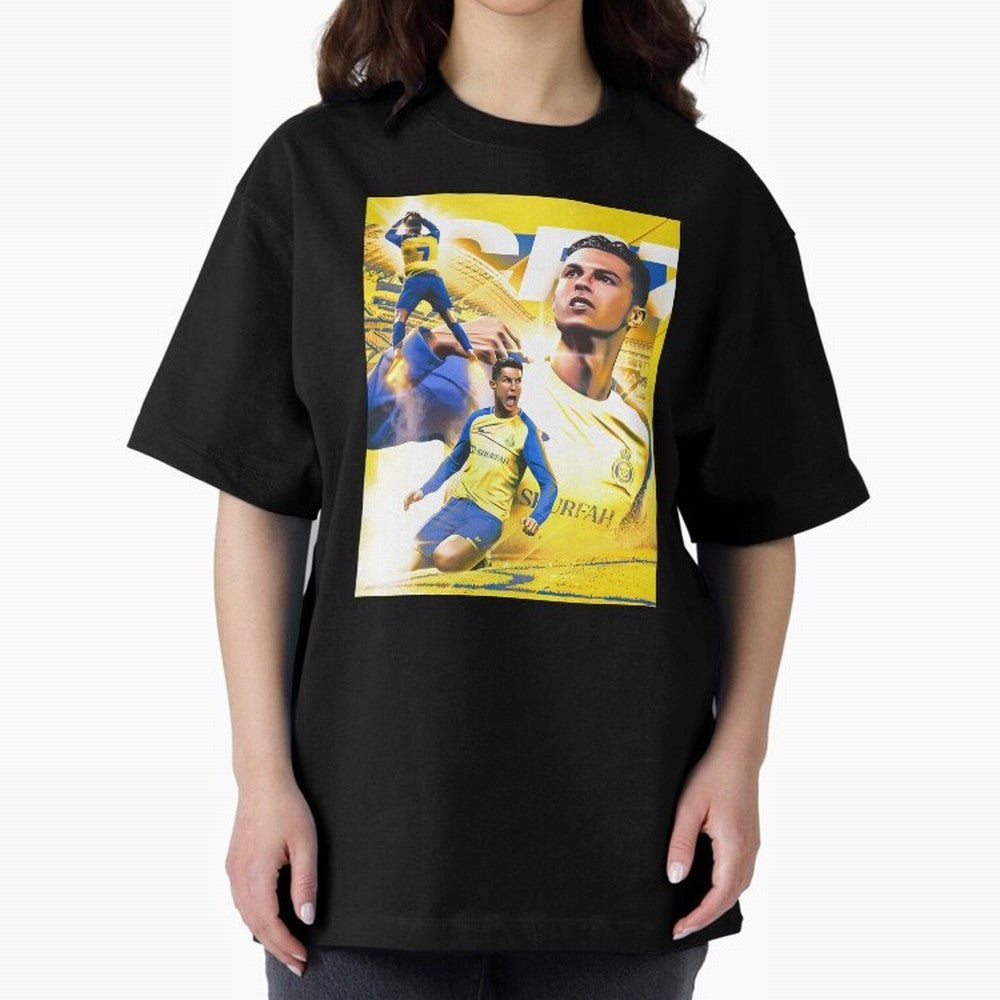 legend footballer yellow Oversized T-Shirt Bring Trophy Dreams to Global Football Passion for FIFA World Cup 2026 USA Canada Mexico, Filled with Mbappe and Neymar, Portugal, Stadium Memories, Football Loyalty, International Chants and Championship