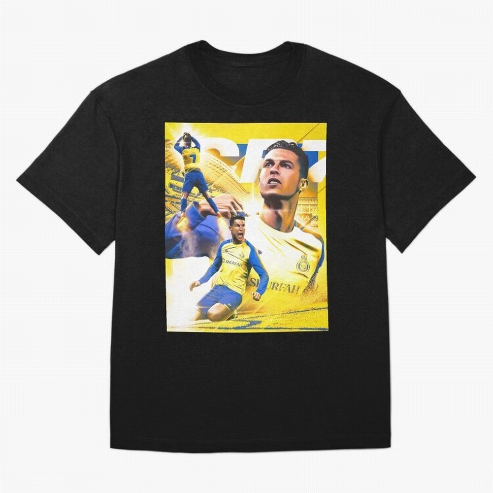 Cr7 Al Nassr Oversized T-Shirt Show Fan Pride Across the FIFA World Cup 2026 Journey through Haaland and Mbappe Highlights, England, France and Netherlands Pride, Global Supporter Spirit, Legendary Goals, National Colors and Tournament Celebration;