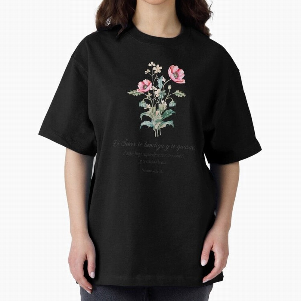 N¨²meros 6:24¨C26 ¨C El Se?or te bendiga y te guarde | Bendici¨®n B¨ªblica Floral | Regalo Cristiano Oversized T-Shirt Bring Retro Soccer Energy to Global Football Passion for FIFA World Cup 2026 USA Canada Mexico, Filled with Cristiano Ronaldo,