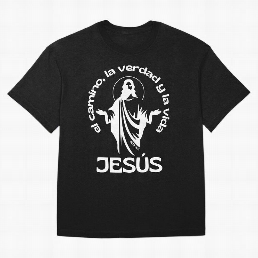 JES¨²S - el camino, la verdad y la vida Oversized T-Shirt Feel International Energy from Global Football Passion for FIFA World Cup 2026, Inspired by Neymar, Brazil, Portugal and Argentina, Football Festival Excitement, Trophy Ambitions, Country