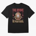 Portugal Soccer 2026 The Brave Nation Vintage Football Fan Design Oversized T-Shirt Live the Energy of FIFA World Cup 2026 Spirit, with Portugal, Spain and Germany, CR7, Soccer Culture, Superstar Moments, National Team Dreams and Competitive Fire;