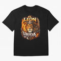 The Lion of Judah Oversized T-Shirt Represent Match Day Hype around FIFA World Cup 2026 USA Canada Mexico, CR7 and Messi, Germany, Tournament Hype, Historic Matchups, Family Viewing Parties and Global Sports Pride; Great for Supporters Who Love
