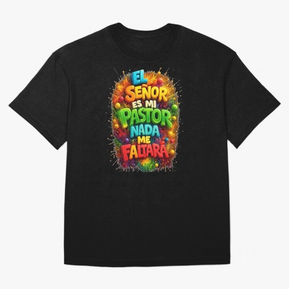 Modern 3D Psalm 23 Spanish Christian Art - El Se?or es mi Pastor Oversized T-Shirt Refresh the FIFA World Cup 2026 Group Stage Journey through Messi, CR7 and Mbappe Highlights, Argentina Pride, Football Festival Excitement, Trophy Ambitions,