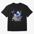 God is My Strength - Blue Butterfly Watercolor Art Oversized T-Shirt Join Supporters Worldwide for FIFA World Cup 2026 Spirit, Driven by Brazil, Portugal and Argentina, CR7 and Messi, Game Day Rituals, Football Legends, Country Pride and the Road