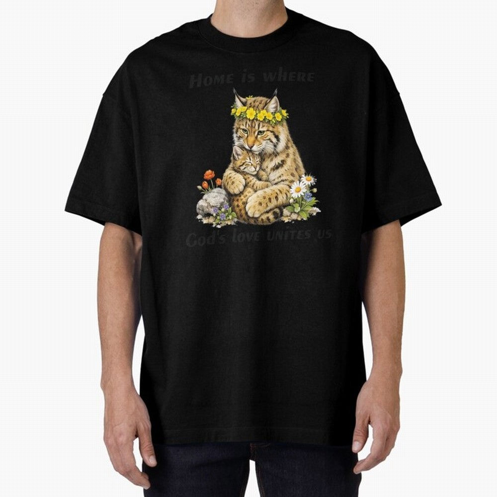 Home Is Where God's Love Unites Us Oversized T-Shirt Show Your Stadium Side during the FIFA World Cup 2026 USA Canada Mexico Journey through Neymar Highlights, England, France and Netherlands Pride, Fan Favorite Moments, National Team Passion, Big