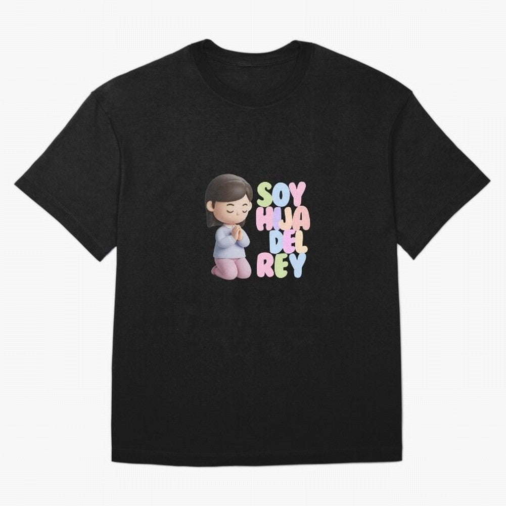 Soy Hija del Rey | Dise?o Cristiano Dulce en Colores Pastel Oversized T-Shirt Upgrade FIFA World Cup 2026 for Fans of Mbappe and Argentina and Brazil, Bringing Football Festival Excitement, Trophy Ambitions, Country Rivalries and Star Player Buzz;