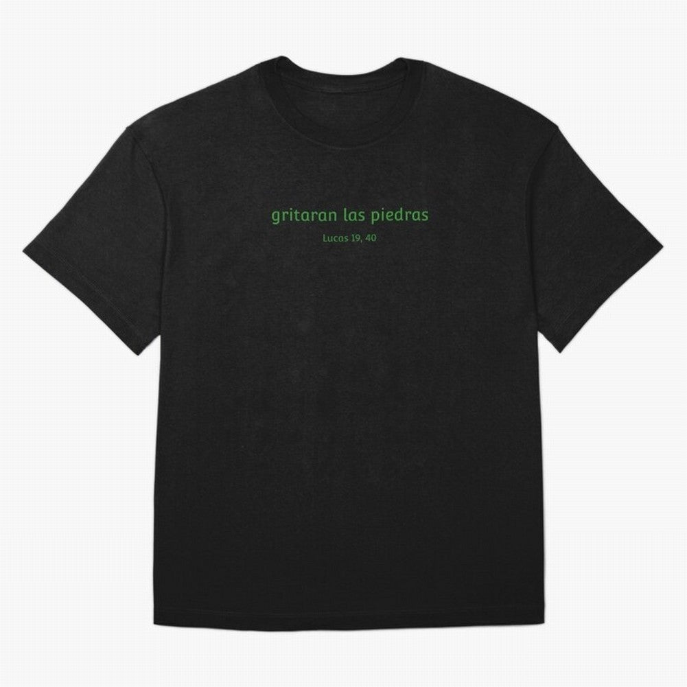 Piedras ¨C Cita b¨ªblica en espa?ol Oversized T-Shirt Keep Football History Alive during Match Day Hype around FIFA World Cup 2026, Cristiano Ronaldo, Brazil, Supporter Pride, Iconic Celebrations, Legendary Names and Global Match Day Energy;